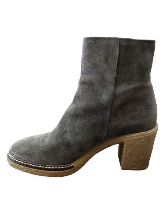 Alpe Leder Damen Knöchelstiefel Gray