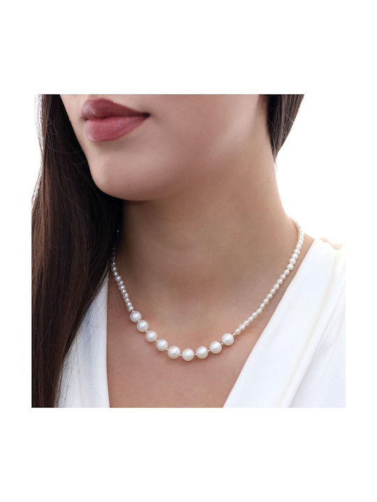 Necklace from Gold 14K with Pearls