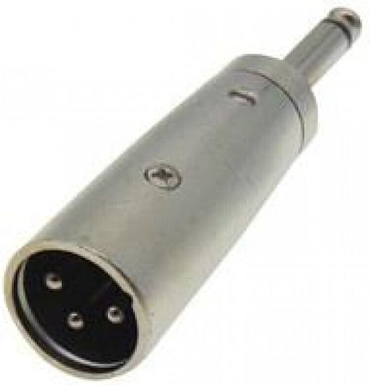 JKG Konverter 6.3mm männlich zu XLR weiblich Silber 5Stück JT-2154