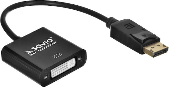 Savio Converter DisplayPort male to DVI-I female 1pcs CL-91