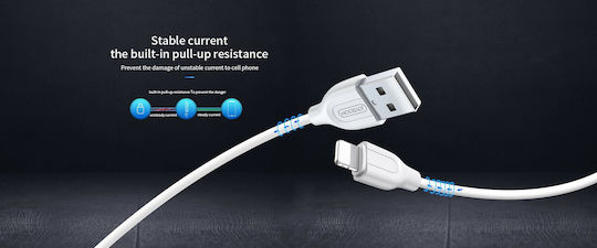 Joyroom S-L352 USB 2.0 Кабел USB-C Мъжки - USB-A Бял 1м