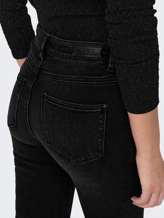 Dama Tesatura Pantaloni cu Croială Slim Negru