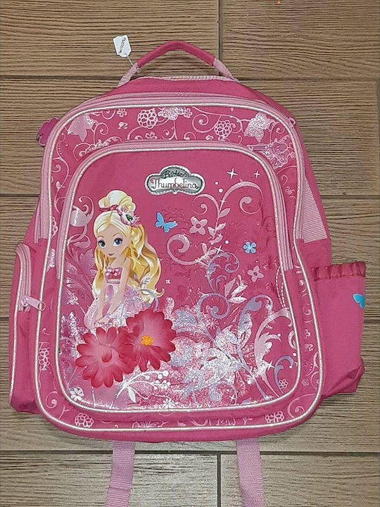 Paxos Barbie Thumbelina School Bag Backpack Elementary, Elementary in Red color