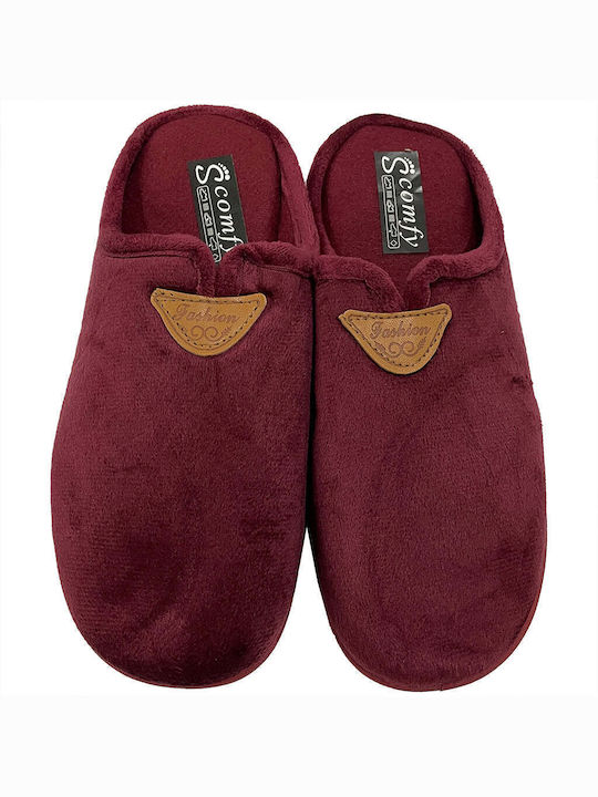 Ustyle Anatomic Women's Slippers Burgundy