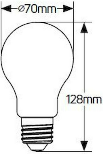 Geyer LED Bulb 14W for Socket E27 and Shape A70 Cool White 1500lm