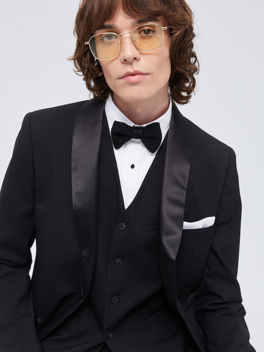 Men's Winter Suit Slim Fit Black