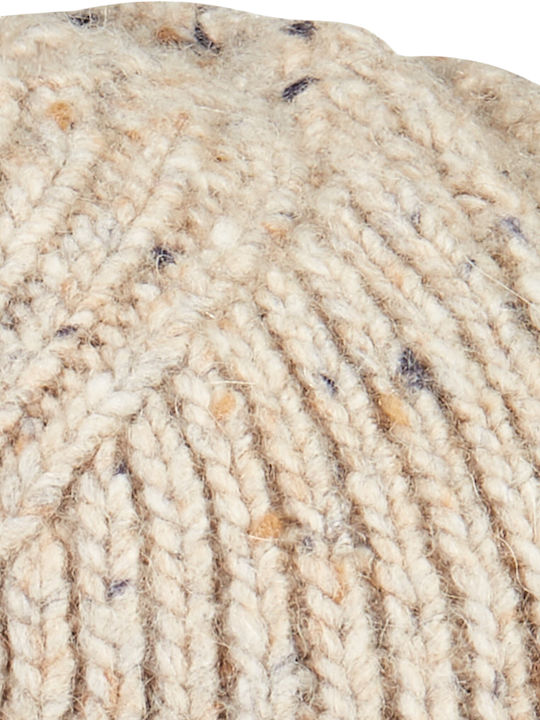 Beanie Ανδρικός Σκούφος Πλεκτός σε Μπεζ χρώμα