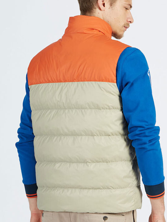 La Martina Ärmellos Herren Jacke Puffer Braun