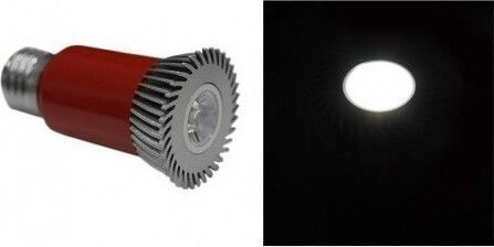Adeleq LED-Lampe 3W 92mm für Fassung E27 und Form MR16 Kühles Weiß 137lm