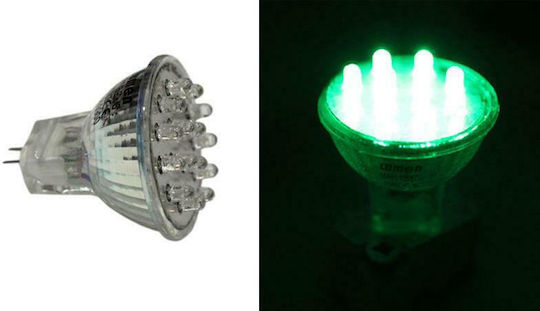 Adeleq LED-Lampe 0.9W für Fassung GU5.3 und Form MR11 Grün 81lm