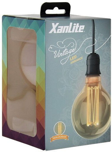 Xanlite Bec LED 4W pentru Soclu E27 și Formă G95 Alb cald 200lm