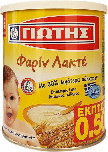 Giotis Бебешки крем Фарин Лакте 300гр за 6+ месеца