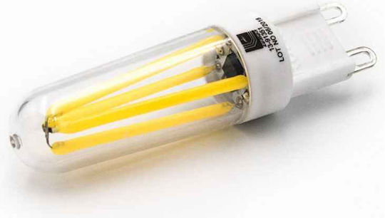 Adeleq LED Bulb 3.5W Fluorescent Type for Socket G9 and Shape T8 Cool White 380lm Dimmable