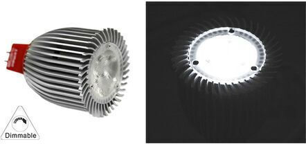 Adeleq LED крушка 7W за фасунга GU5.3 и форма MR16 Хладно бяло 430лм Димируем