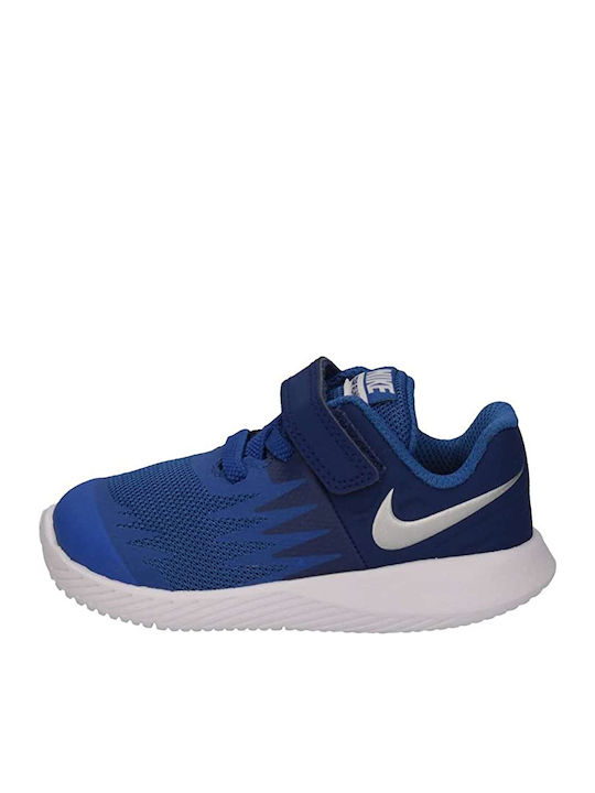 Star Runner TDV Kids Sports Shoes Running with Hoop & Loop Closure Blue