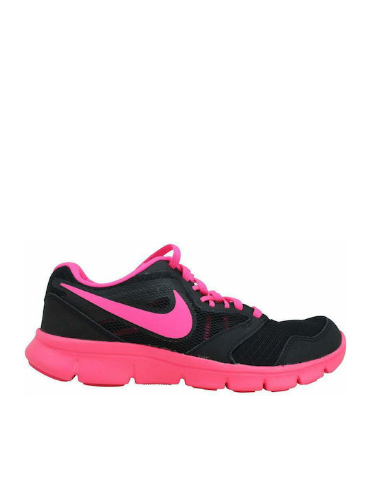 Flex Experience 3 Αθλητικά Παιδικά Παπούτσια Running με Κορδόνια Μαύρα