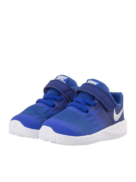 Star Runner TDV Kids Sports Shoes Running with Hoop & Loop Closure Blue