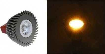 Adeleq Λάμπα LED 3W για Ντουί GU5.3 και Σχήμα MR16 Πορτοκαλί