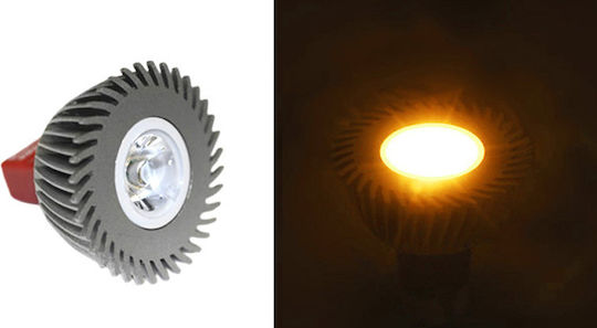 Adeleq Λάμπα LED 3W για Ντουί GU5.3 και Σχήμα MR16 Πορτοκαλί