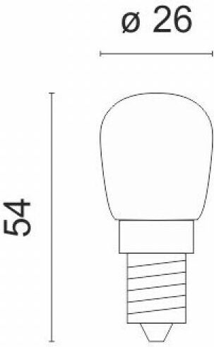 Spot Light Λαμπάκι Νυκτός 1.5W για Ντουί E14