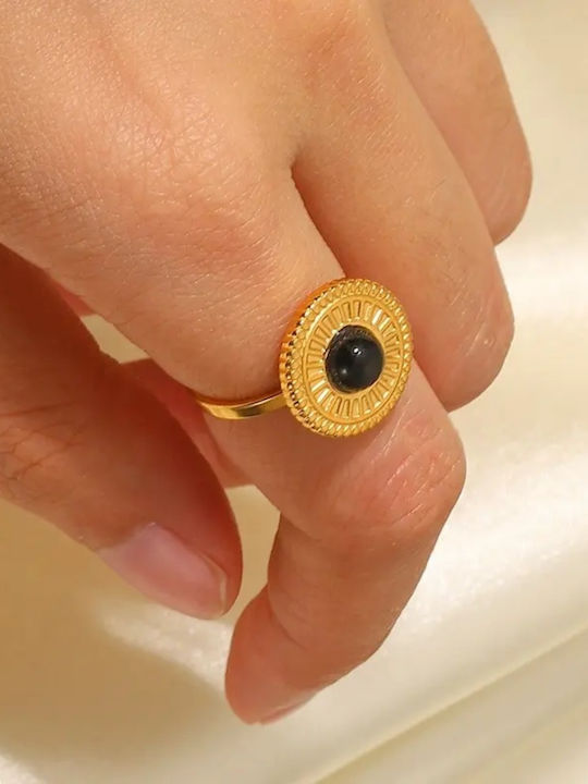Callajewels Γυναικείο Δαχτυλίδι με Πέτρες από Ατσάλι