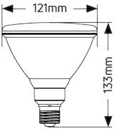 Geyer LED Bulb 15W for Socket E27 and Shape PAR38 Natural White 1100lm