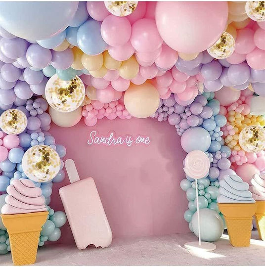 Composition with 117 Balloons Yellow