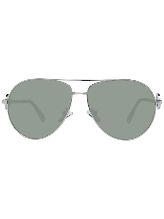 Guess Men's Sunglasses with Silver Metal Frame GF0364 10X