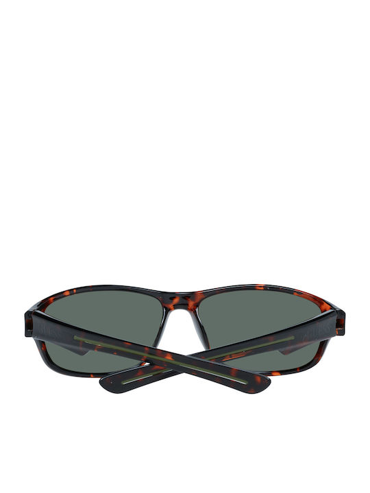 Guess Unisex Sunglasses with Brown Tartaruga Horn-Rimmed Frame and Green Gradient Lenses GF0210 52N