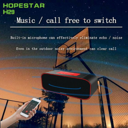 Hopestar H29 Ηχείο Bluetooth 10W με Ραδιόφωνο και Διάρκεια Μπαταρίας έως 5 ώρες Μαύρο