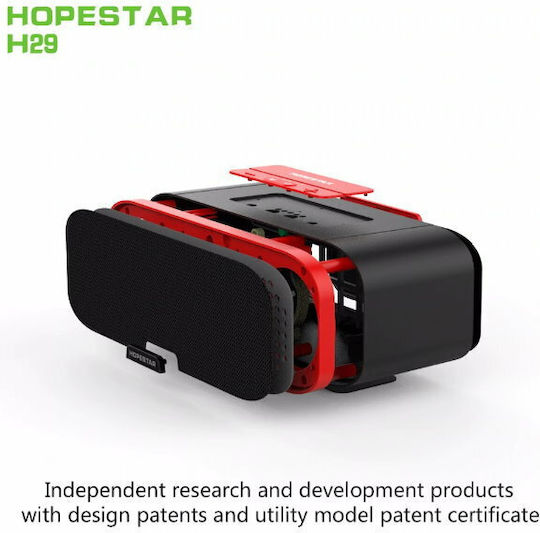 Hopestar H29 Ηχείο Bluetooth 10W με Ραδιόφωνο και Διάρκεια Μπαταρίας έως 5 ώρες Μαύρο