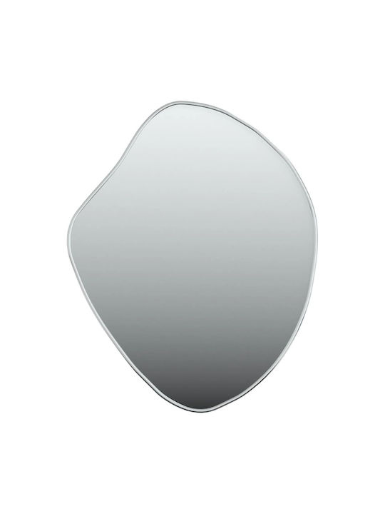 vidaXL Rectangular Wall Mirror Silver with Glass Frame