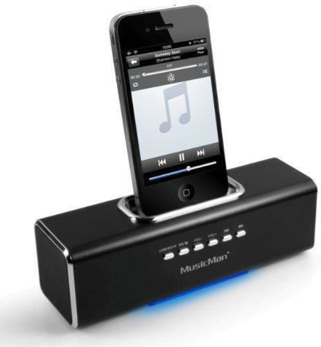 Technaxx Musicman Docking Soundstation Ηχείο Bluetooth με Διάρκεια Μπαταρίας έως 3 ώρες Μαύρο