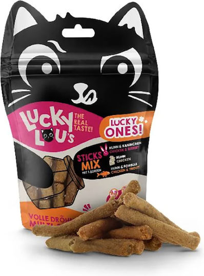 Lucky Lou Cat Treats with Chicken Rabbit Liver Potatoes for Elderly Cats 50g