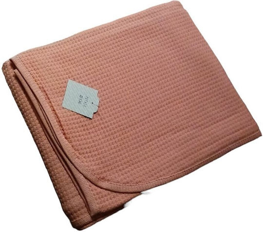 Manterol Casa Petalo 375 Pique Half-Double Blanket 180x240cm Ecru
