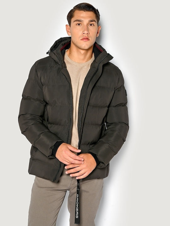 Winter Jacket Puffer Khaki