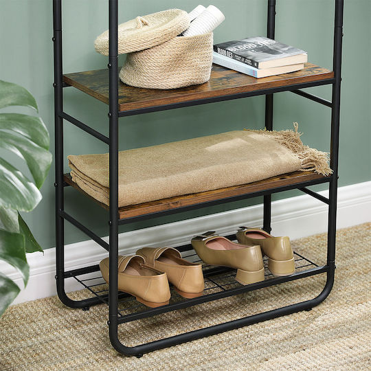Eingangsmöbel mit Garderobe & Schuhschrank 58x28x181cm
