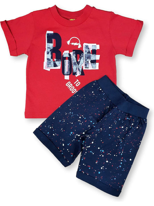 Trax Kids Set with Shorts Summer 2pcs Red