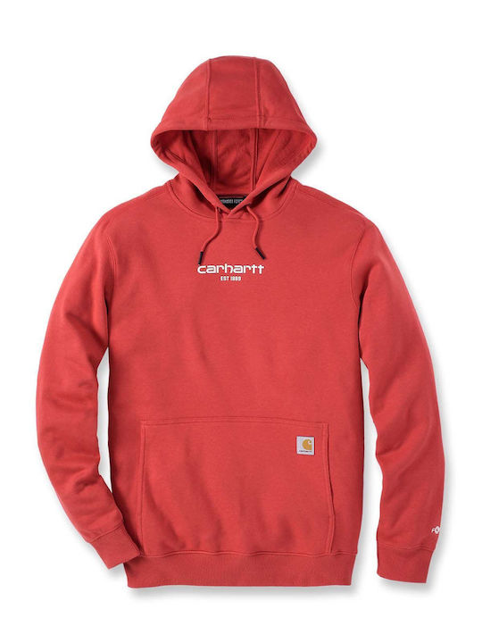 Sweatshirt mit Kapuze Rot