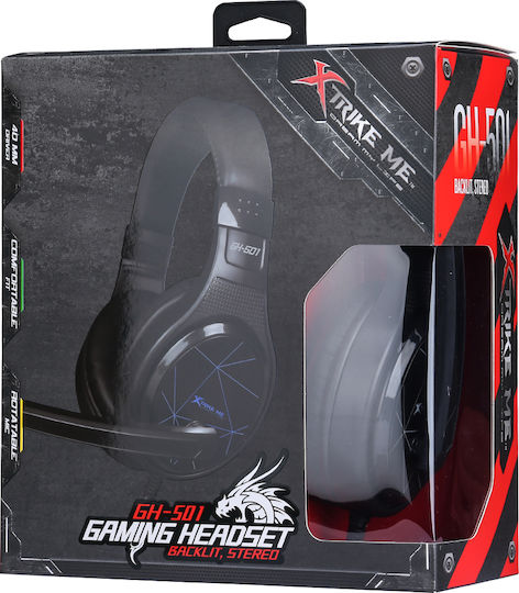 Xtrike Me GH-501 Über Ohr Gaming-Headset mit Verbindung 2x3,5mm Schwarz