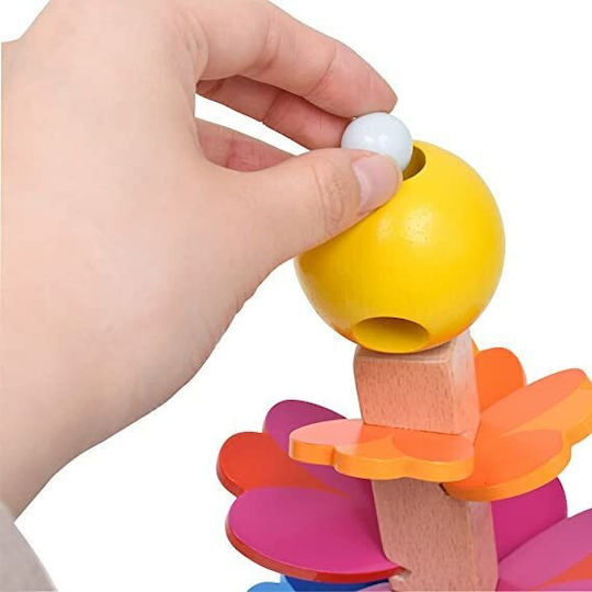 Goki Babyspielzeug Kugelspiel - Die Pagode aus Holz mit Sounds für 36++ Monate