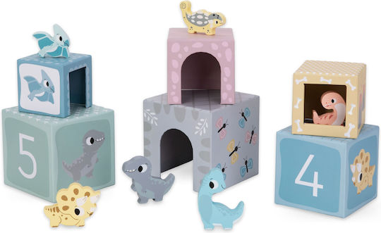 Mamabrum Cub De Activitate Dinosaur Box Din Lemn Pentru 12+ Luni