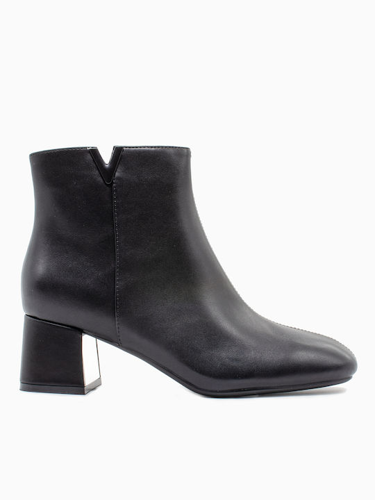 Seven Women's Ankle Boots with Medium Heel Black