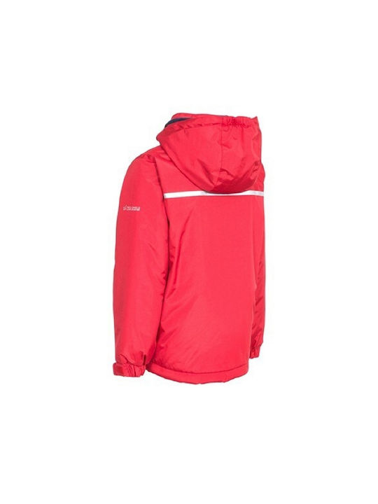 Trespass Kids Sports Jacket short Hooded Red Rudi MCJKRAN20003