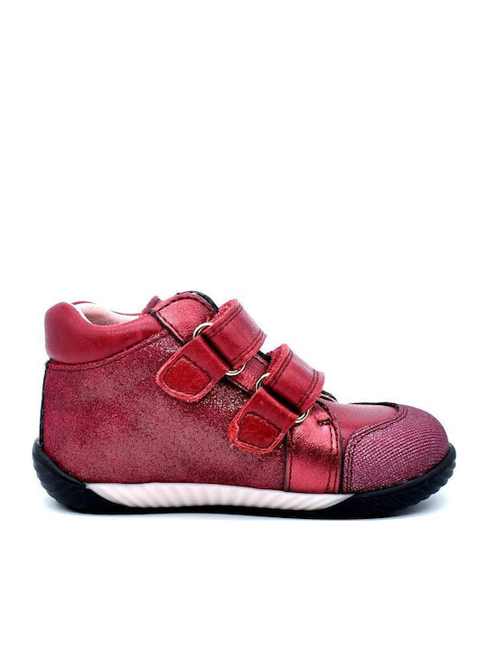 Kinderstiefeletten mit Klettverschluss Rot