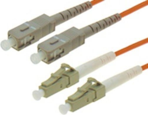 Optical Fiber LC-SC Cable 20m Πορτοκαλί