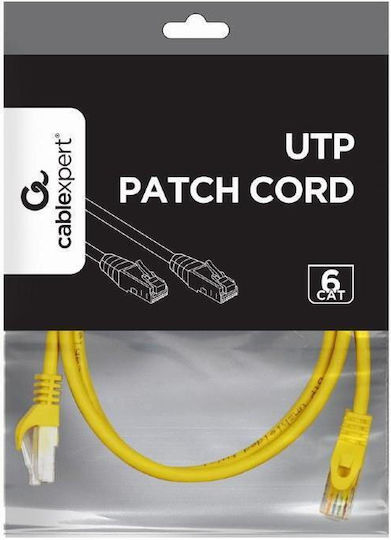 Cablexpert U/UTP Cat.6 (Gigabit) Network Cable Ethernet 2m Yellow