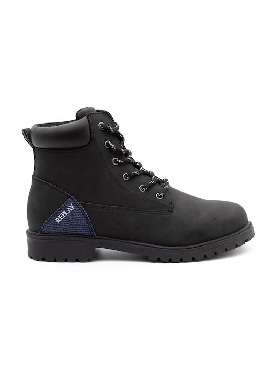 Replay Kids Boots with Lace Black