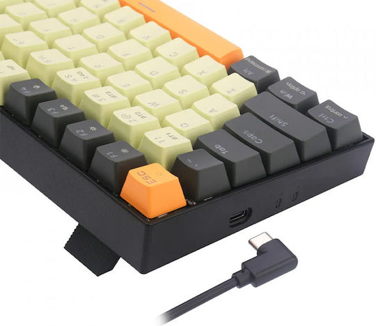 Redragon K629CGO-PRO-M Phantom Pro M Ασύρματο Gaming Μηχανικό Πληκτρολόγιο 75% με Custom Red διακόπτες και RGB φωτισμό (Αγγλικό US)