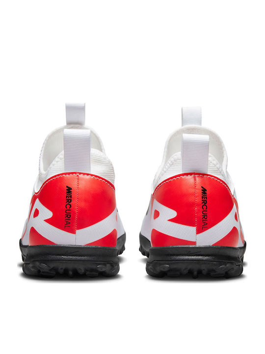Παιδικά Ποδοσφαιρικά Παπούτσια Mercurial Vapor 15 Academy Rasen mit Socke ohne Schnürsenkel Bright Crimson / White / Black